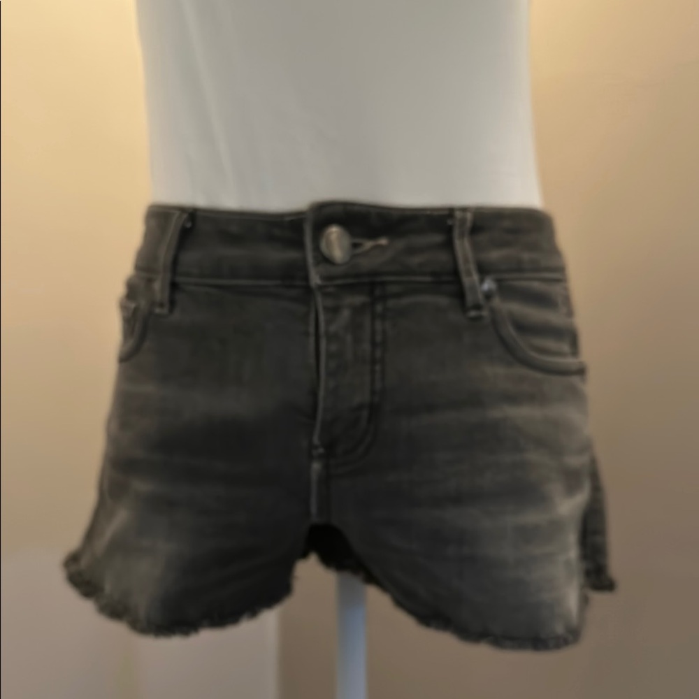 Silence + Noise Charcoal Jean Shorts
